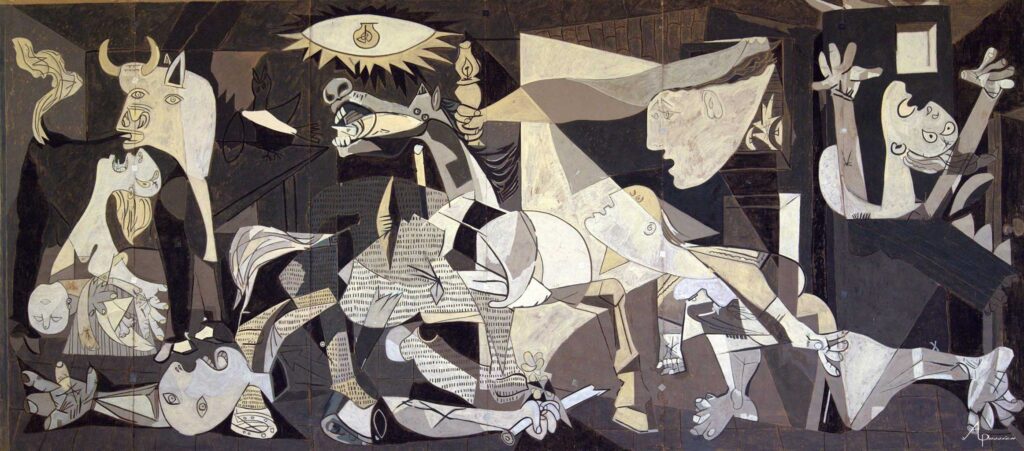 International paintings Guernica by Pablo Picasso