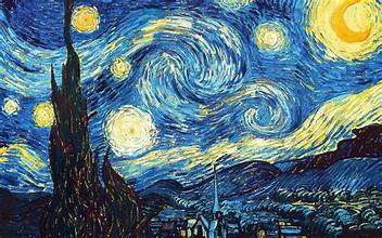 International paintings The Starry Night by Vincent van Gogh